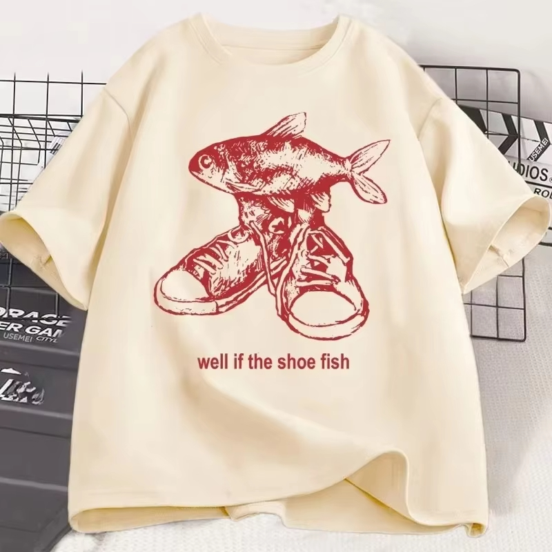 Women'S Shoes In The 90S - Футболка с принтом Shoe Fish Cursed,