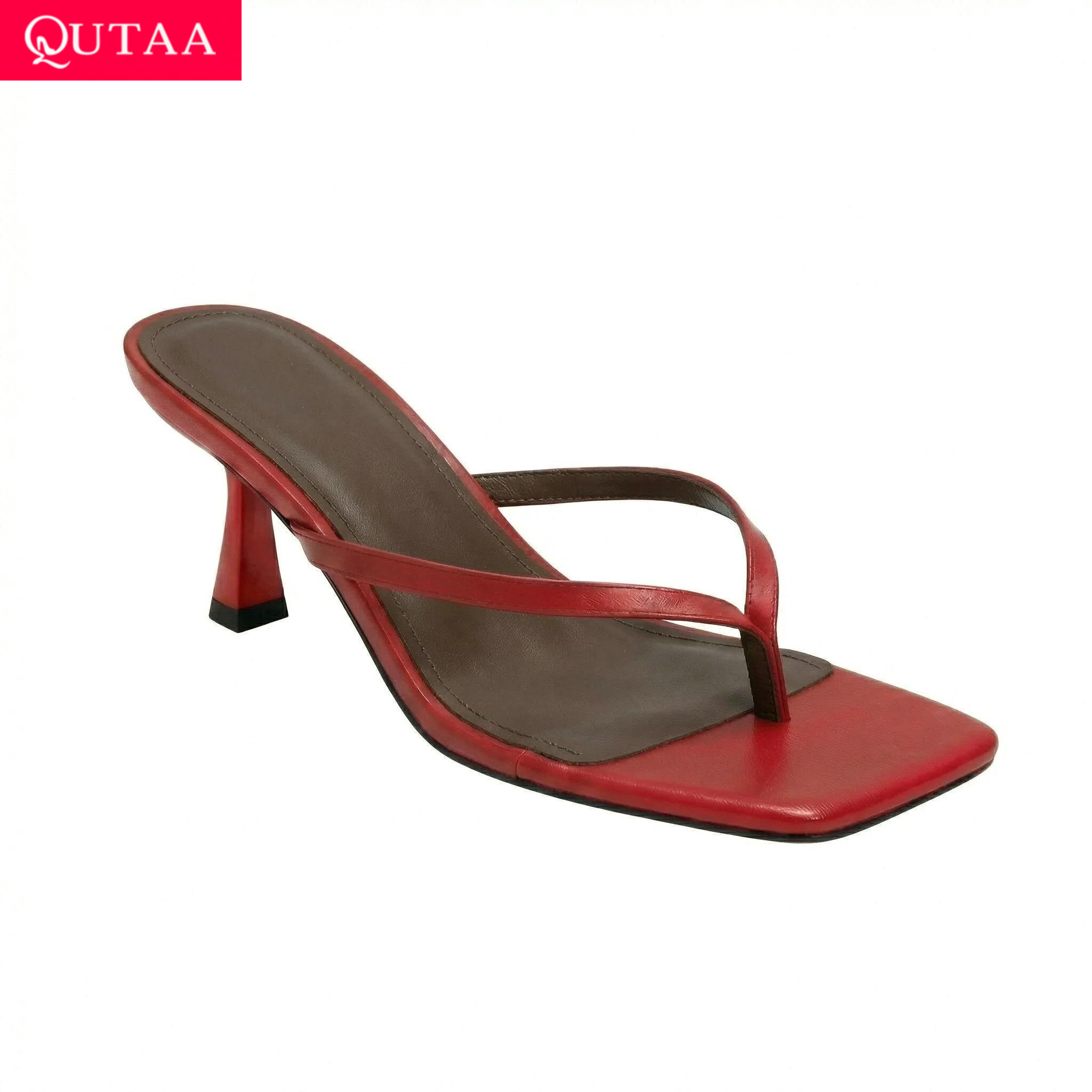 Women'S Shoes Kitten Heels - Модные шлепанцы QUTAA, женские летние сандалии,