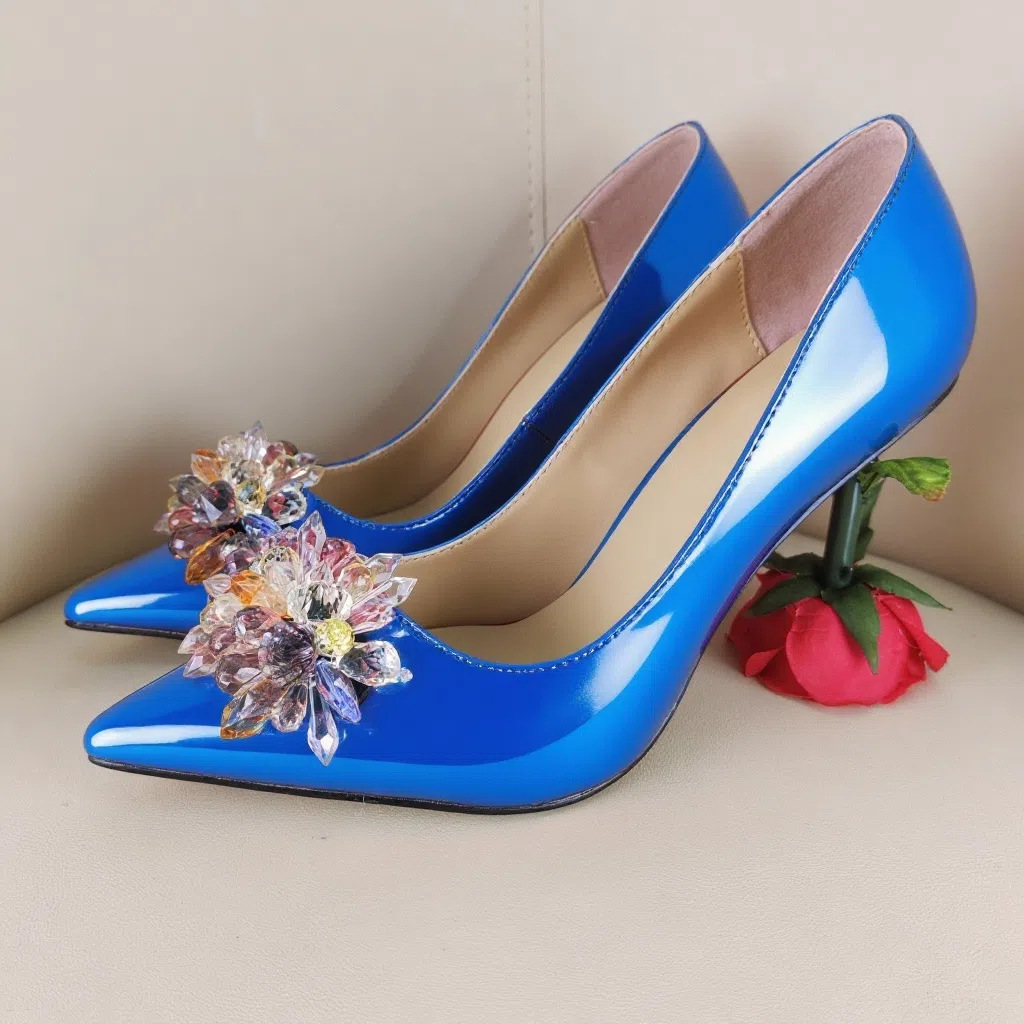 Women'S Shoes Ebay - Женские сандалии-мюли с кристаллами и цветами