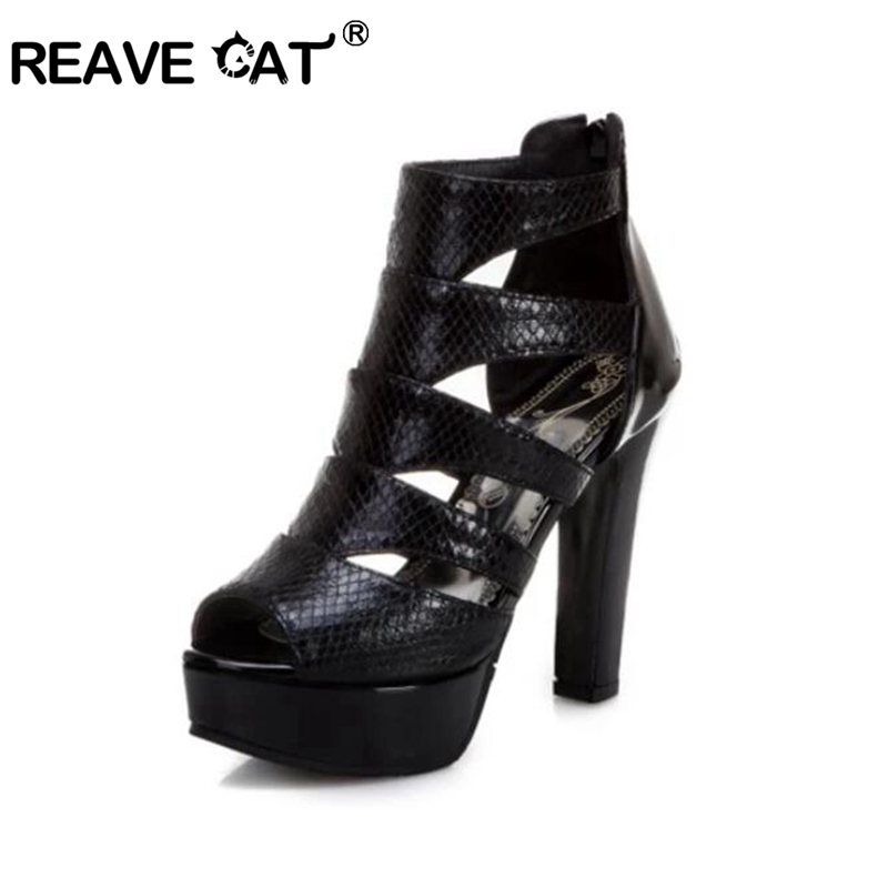 Women'S Shoes Kitten Heels - Женские босоножки на массивном каблуке REAVE
