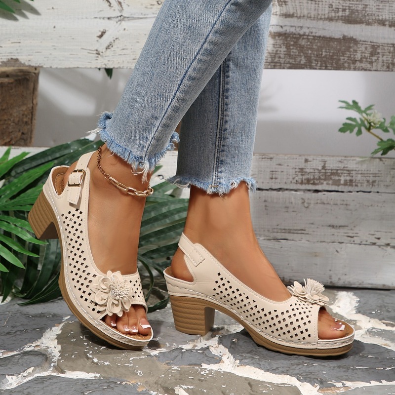 Женские сандалии на массивном  – обзор и цена Square Toe Mule