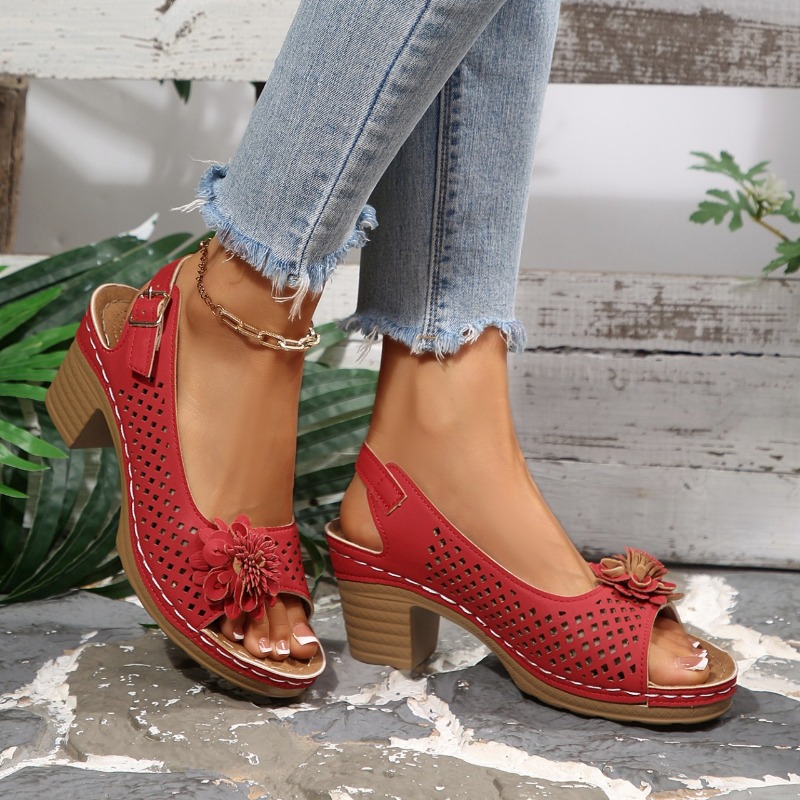 Женские сандалии на массивном  – обзор и цена Square Toe Mule