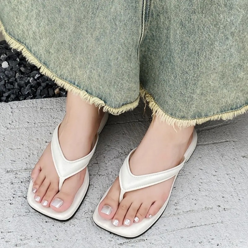 Женские однотонные шлепанцы с  – обзор и цена Square Toe Mule