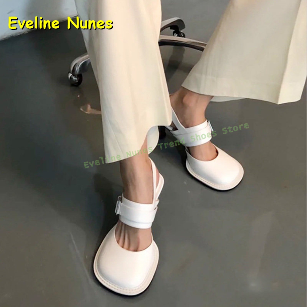 Женские черные босоножки-мюли  – обзор и цена Square Toe Mule