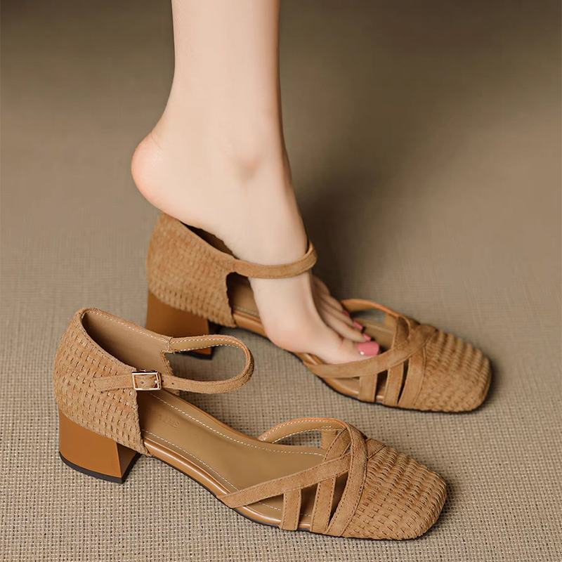 Женские плетеные босоножки на  – обзор и цена Square Toe Mule