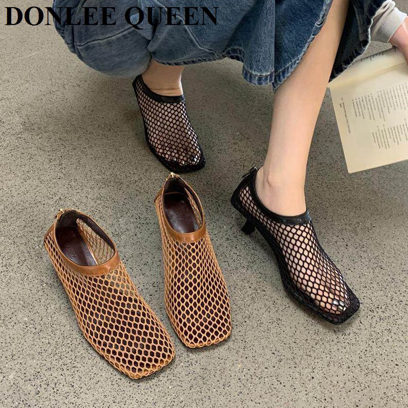Винтажные сетчатые мюли с квад – обзор и цена Women'S Shoes Kitten Heels